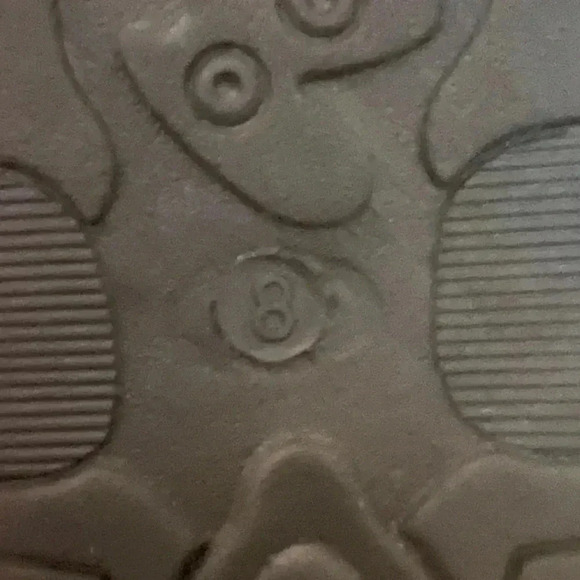 LITTLE GIRLS SCRIBBLES BROWN PATENT:RHINESTONE SZ 8 - Picture 4 of 9